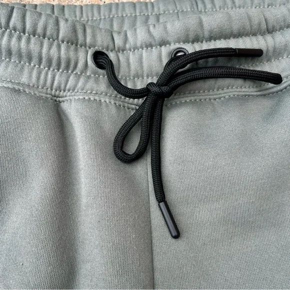 Thletex Green Jogger Pants Men Medium 32x27.5” Pull On Drawstring Poly Thick - Picture 6 of 8